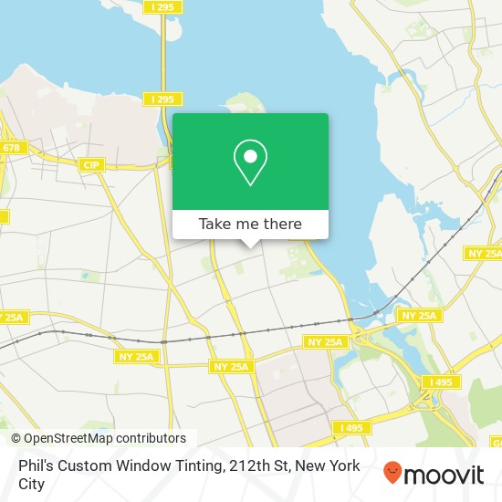 Mapa de Phil's Custom Window Tinting, 212th St