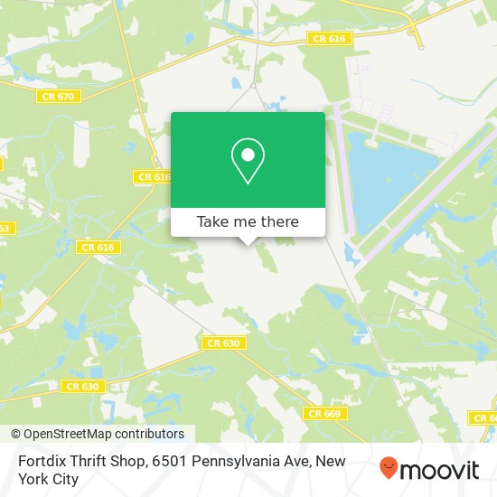 Fortdix Thrift Shop, 6501 Pennsylvania Ave map