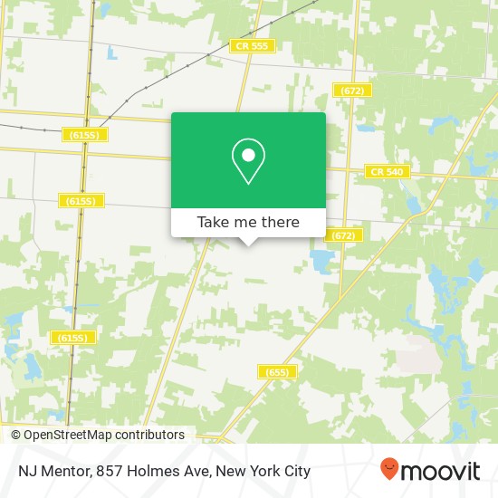 Mapa de NJ Mentor, 857 Holmes Ave