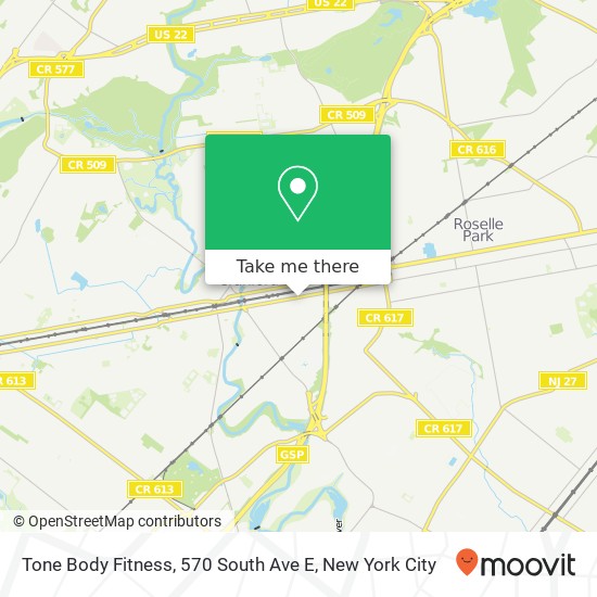 Mapa de Tone Body Fitness, 570 South Ave E