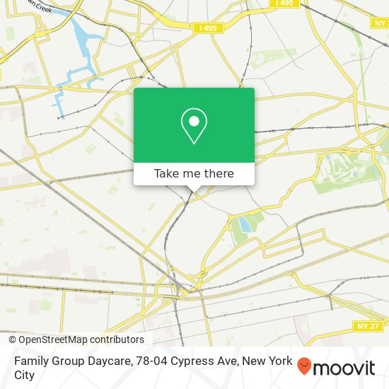 Mapa de Family Group Daycare, 78-04 Cypress Ave