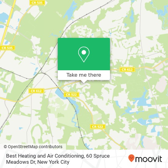 Best Heating and Air Conditioning, 60 Spruce Meadows Dr map