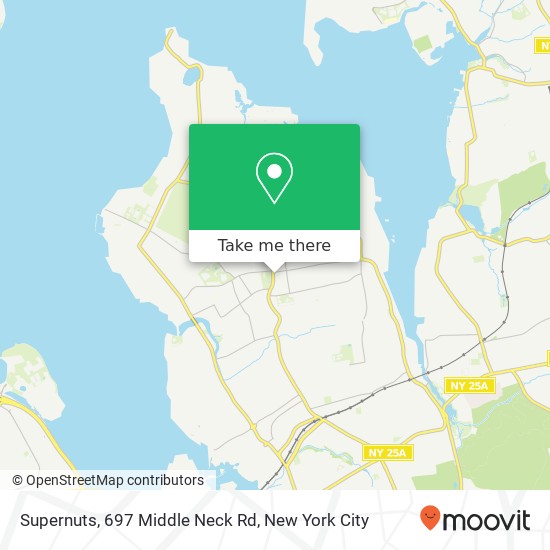 Mapa de Supernuts, 697 Middle Neck Rd