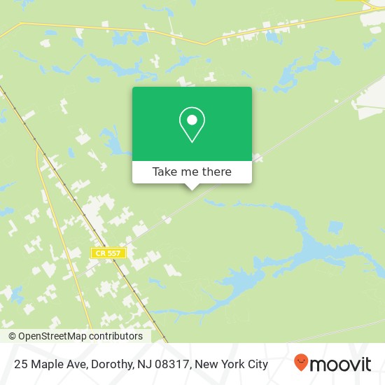 Mapa de 25 Maple Ave, Dorothy, NJ 08317