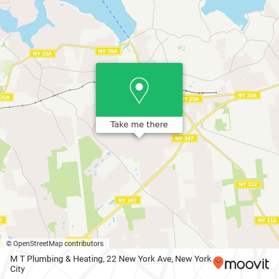 Mapa de M T Plumbing & Heating, 22 New York Ave