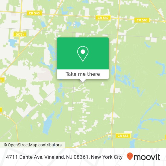 4711 Dante Ave, Vineland, NJ 08361 map