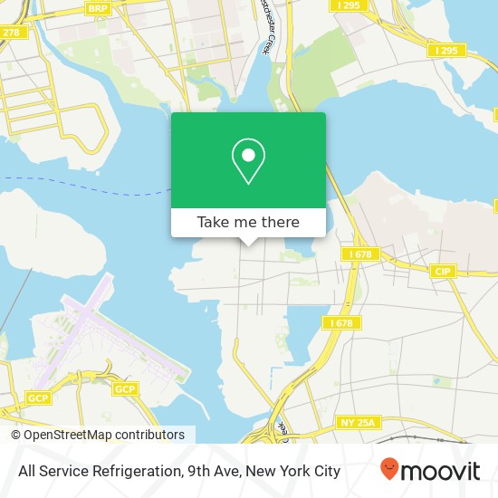 Mapa de All Service Refrigeration, 9th Ave