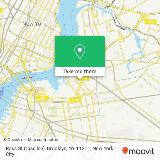 Mapa de Ross St (ross lee), Brooklyn, NY 11211