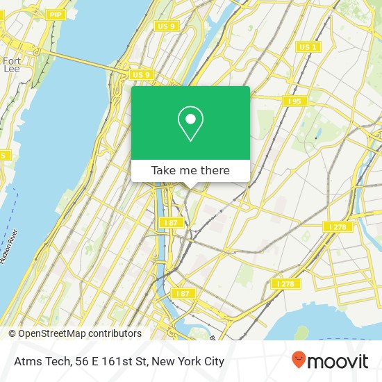 Mapa de Atms Tech, 56 E 161st St