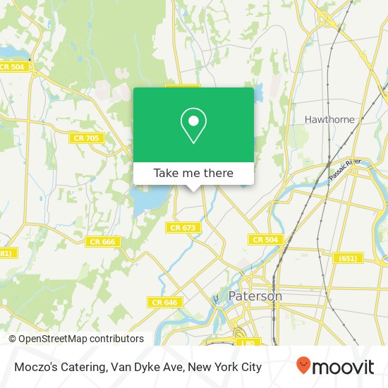 Moczo's Catering, Van Dyke Ave map