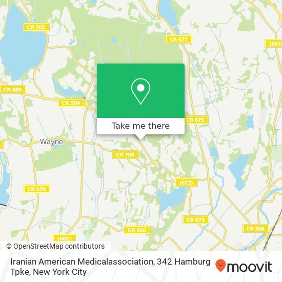 Iranian American Medicalassociation, 342 Hamburg Tpke map
