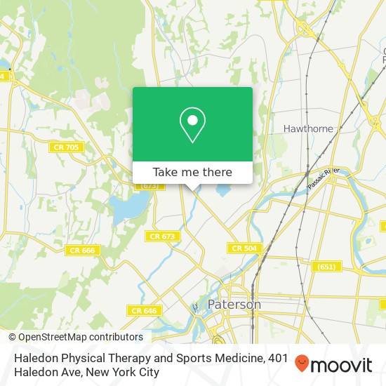 Haledon Physical Therapy and Sports Medicine, 401 Haledon Ave map