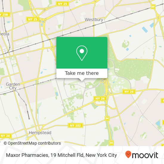 Mapa de Maxor Pharmacies, 19 Mitchell Fld
