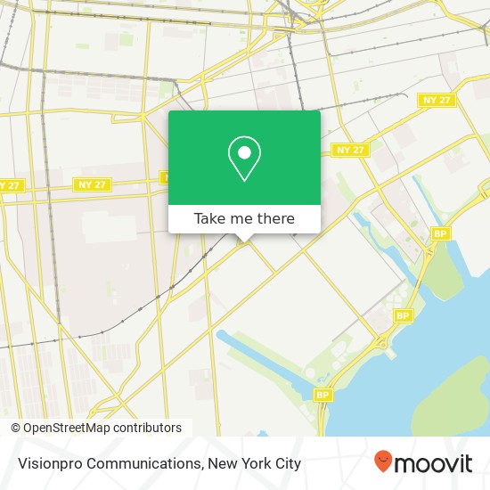 Mapa de Visionpro Communications