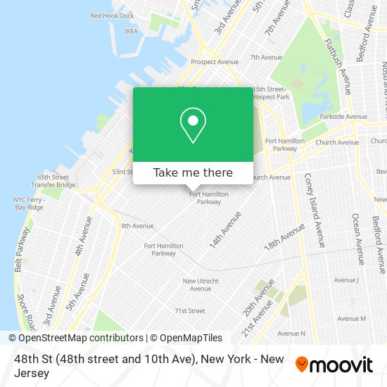 48th St (48th street and 10th Ave) map