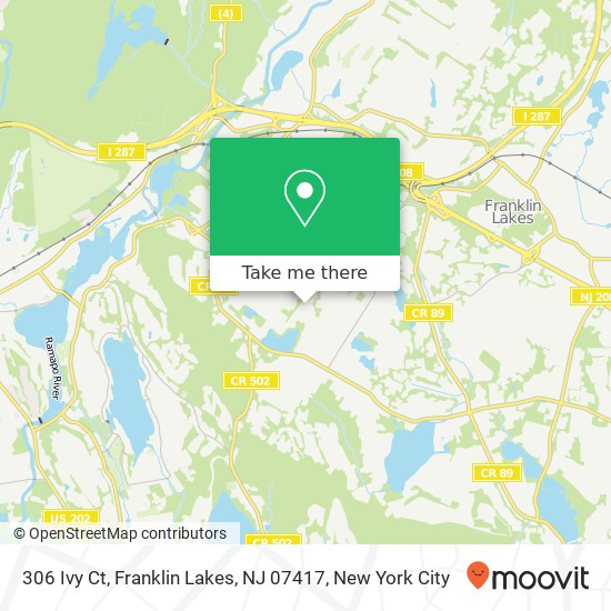 306 Ivy Ct, Franklin Lakes, NJ 07417 map