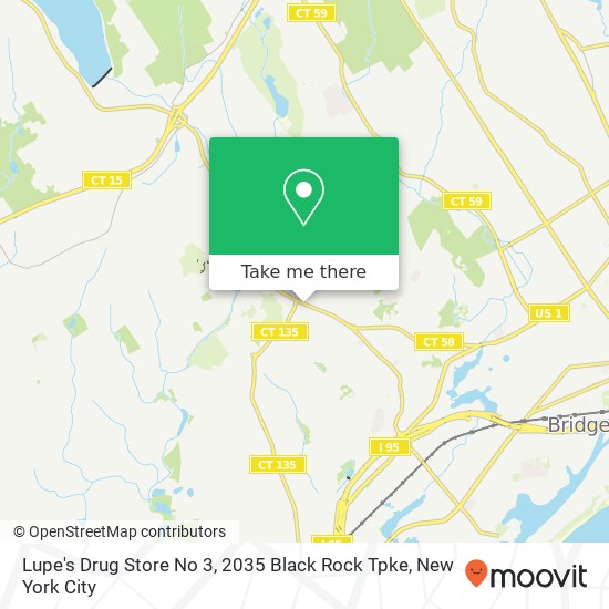 Mapa de Lupe's Drug Store No 3, 2035 Black Rock Tpke