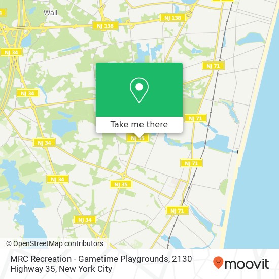 MRC Recreation - Gametime Playgrounds, 2130 Highway 35 map