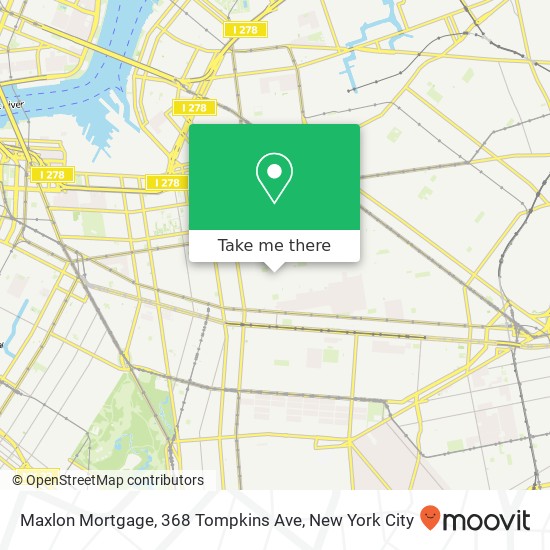 Mapa de Maxlon Mortgage, 368 Tompkins Ave