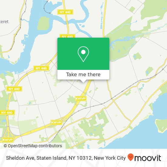Mapa de Sheldon Ave, Staten Island, NY 10312