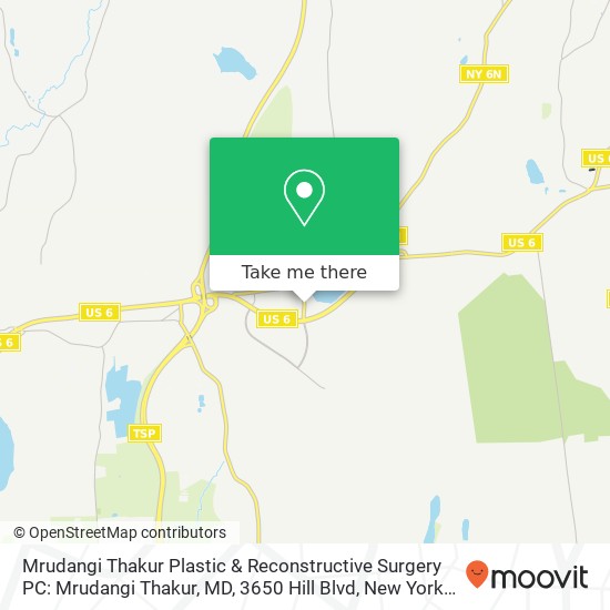 Mapa de Mrudangi Thakur Plastic & Reconstructive Surgery PC: Mrudangi Thakur, MD, 3650 Hill Blvd