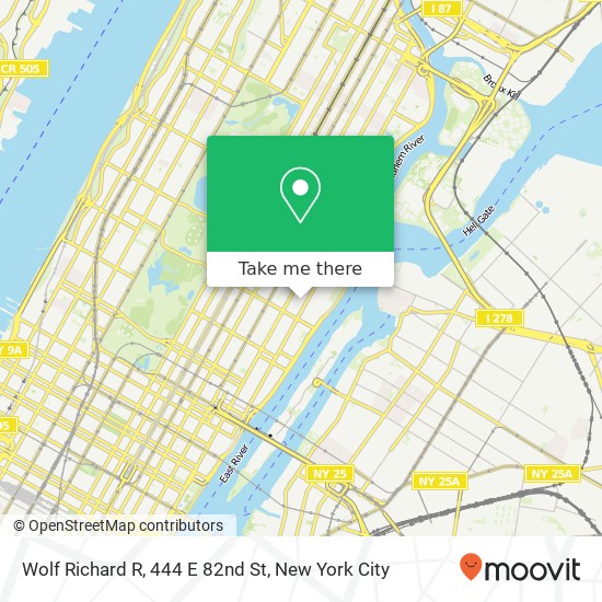 Wolf Richard R, 444 E 82nd St map