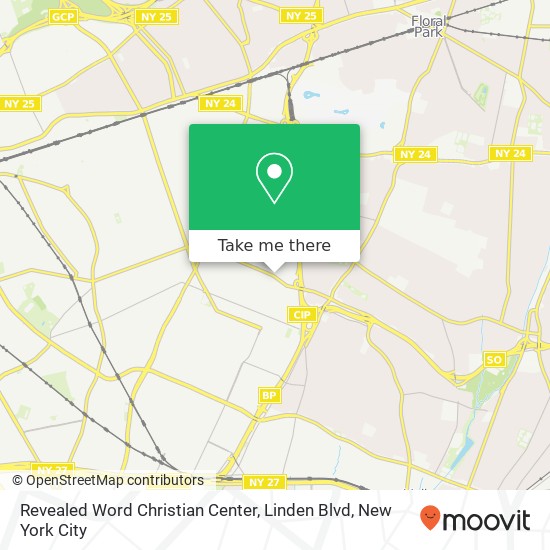 Mapa de Revealed Word Christian Center, Linden Blvd