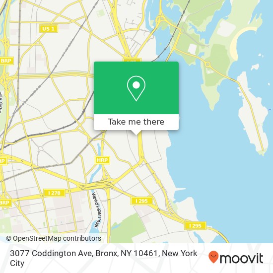 3077 Coddington Ave, Bronx, NY 10461 map