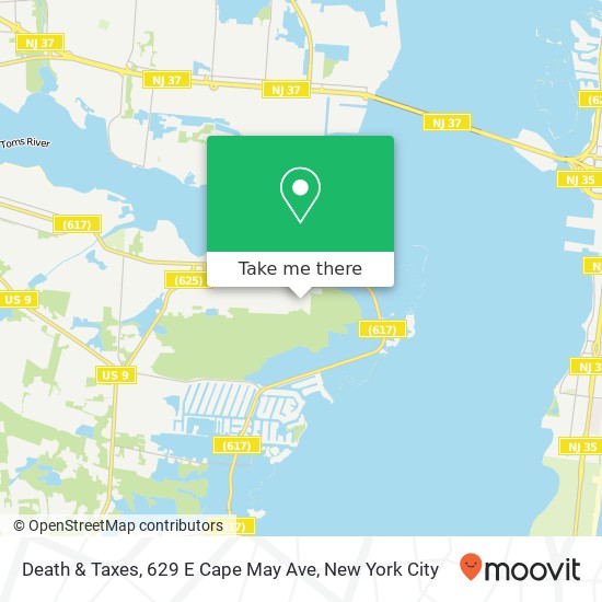 Death & Taxes, 629 E Cape May Ave map