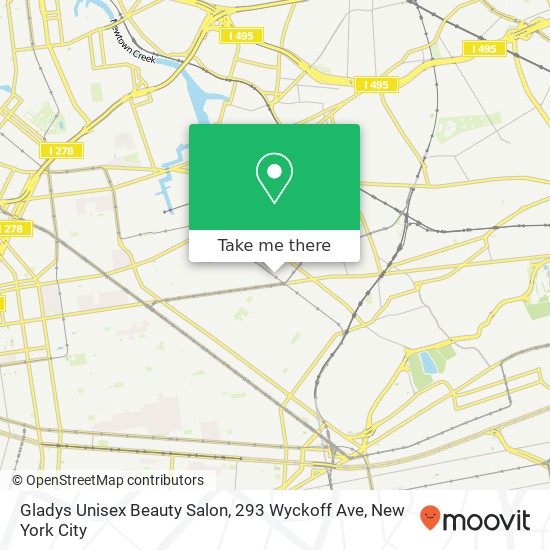 Gladys Unisex Beauty Salon, 293 Wyckoff Ave map