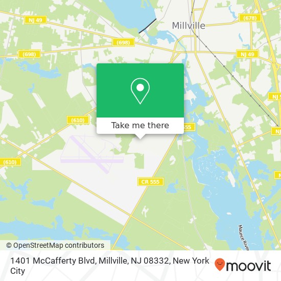 1401 McCafferty Blvd, Millville, NJ 08332 map