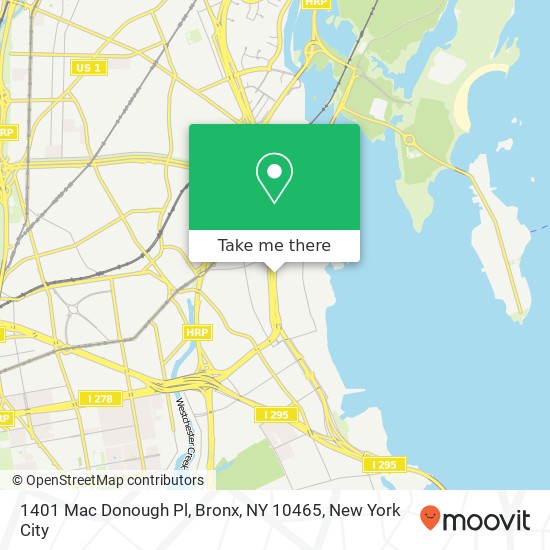 1401 Mac Donough Pl, Bronx, NY 10465 map