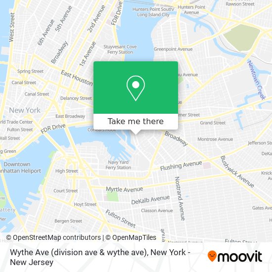 Wythe Ave (division ave & wythe ave) map