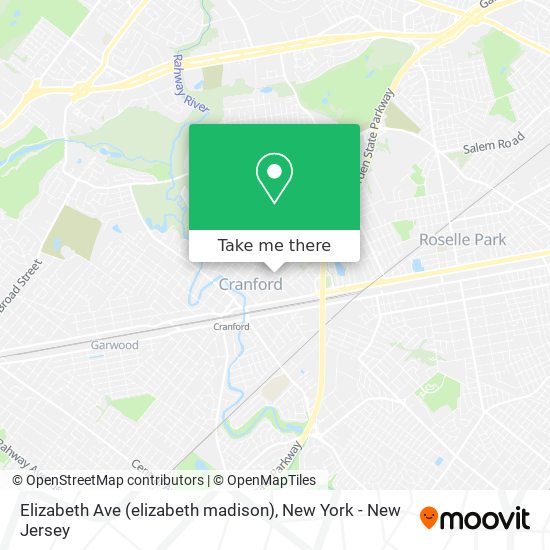 Mapa de Elizabeth Ave (elizabeth madison)