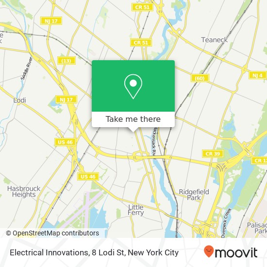 Mapa de Electrical Innovations, 8 Lodi St