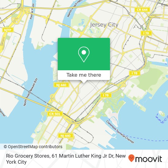 Rio Grocery Stores, 61 Martin Luther King Jr Dr map