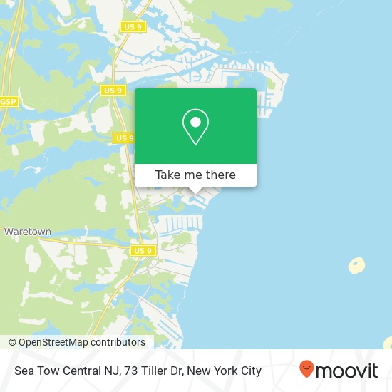 Sea Tow Central NJ, 73 Tiller Dr map