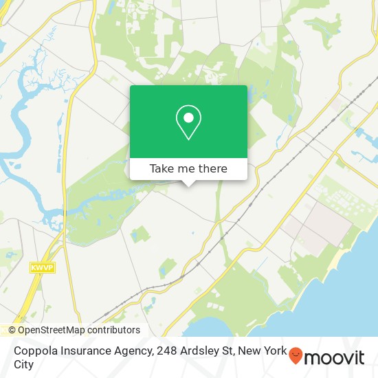 Coppola Insurance Agency, 248 Ardsley St map