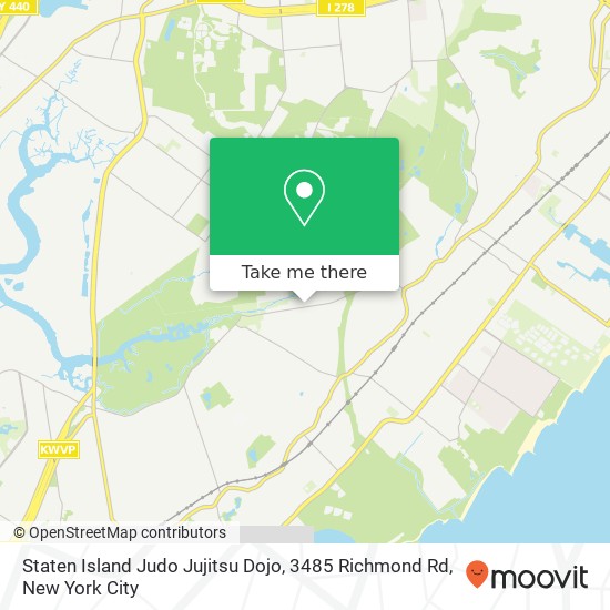 Mapa de Staten Island Judo Jujitsu Dojo, 3485 Richmond Rd