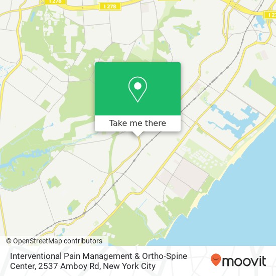 Interventional Pain Management & Ortho-Spine Center, 2537 Amboy Rd map