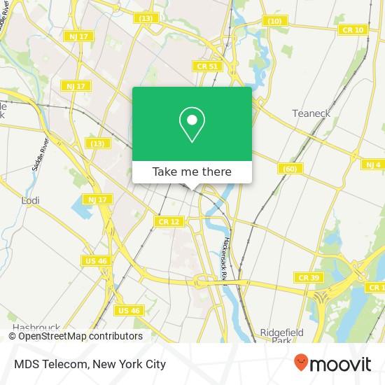 Mapa de MDS Telecom