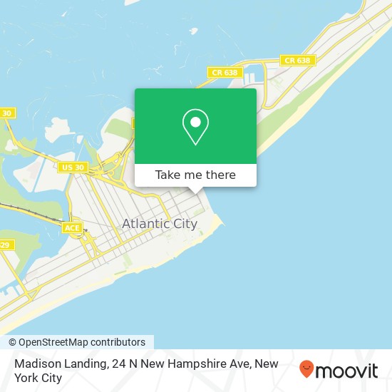 Mapa de Madison Landing, 24 N New Hampshire Ave