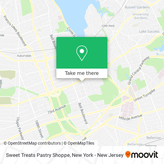 Mapa de Sweet Treats Pastry Shoppe