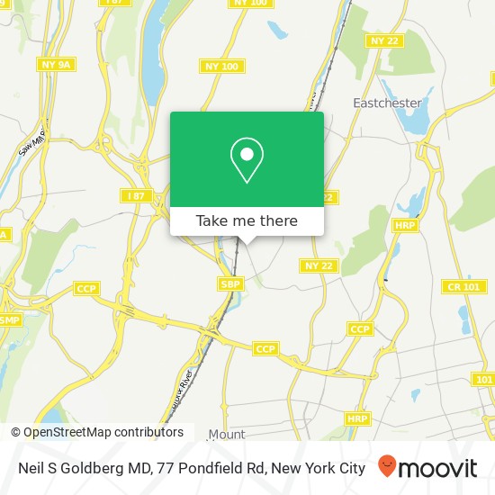 Neil S Goldberg MD, 77 Pondfield Rd map