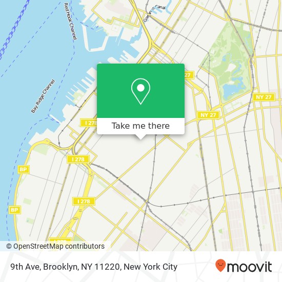 9th Ave, Brooklyn, NY 11220 map