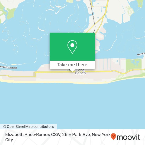 Mapa de Elizabeth Price-Ramos CSW, 26 E Park Ave