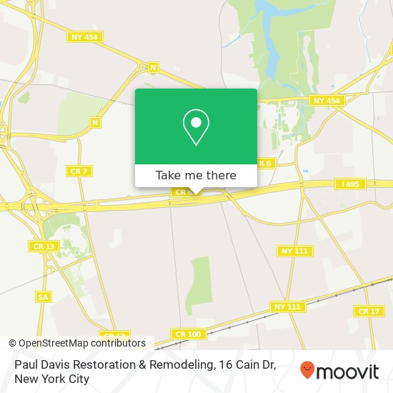 Paul Davis Restoration & Remodeling, 16 Cain Dr map