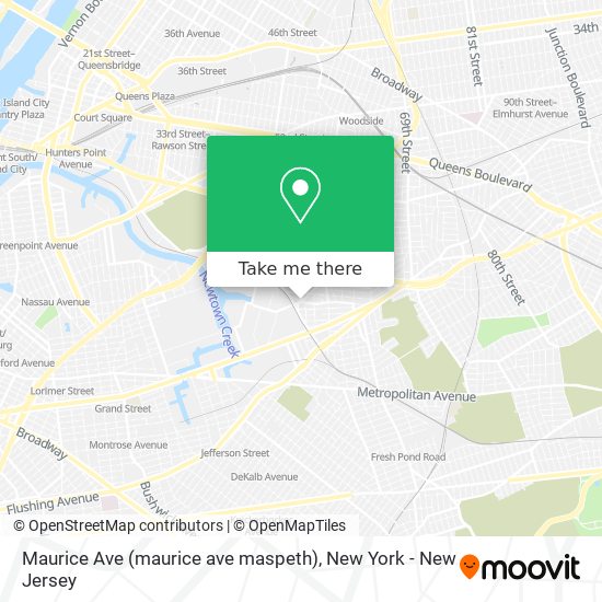 Mapa de Maurice Ave (maurice ave maspeth)