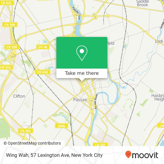 Mapa de Wing Wah, 57 Lexington Ave