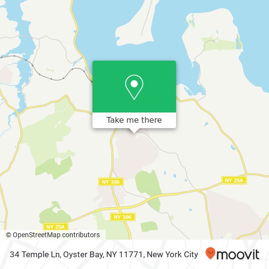 34 Temple Ln, Oyster Bay, NY 11771 map